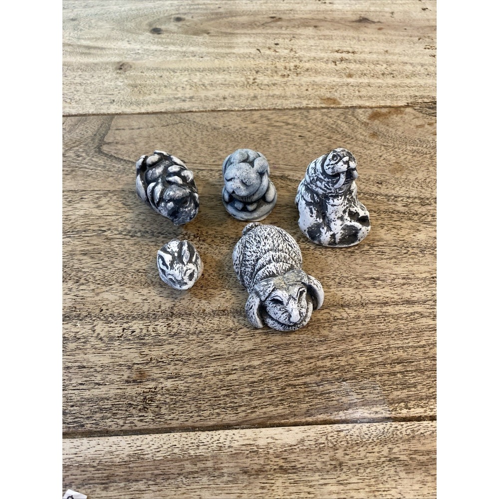 Mt Saint Helens Ash Animals Lot Of 5 Figurines